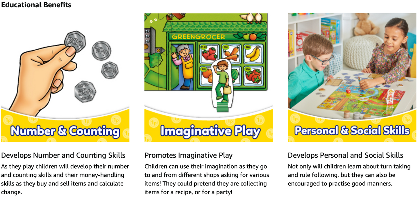 Orchard Toys Pop to the Shops Board Game