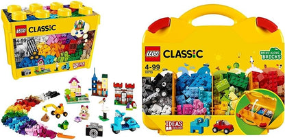 LEGO Classic Large Creative Brick Storage Box + Classic Creative Suitcase COMBO