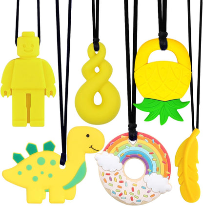 6PCS Sensory Chew Necklaces