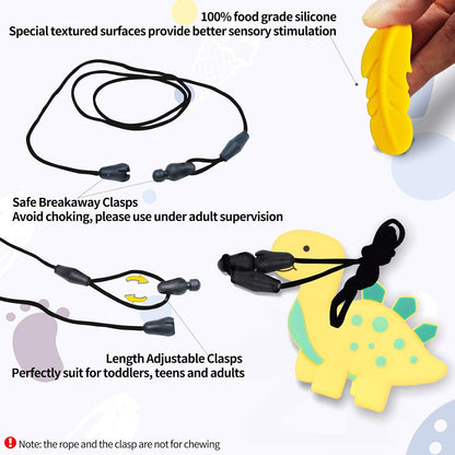 6PCS Sensory Chew Necklaces