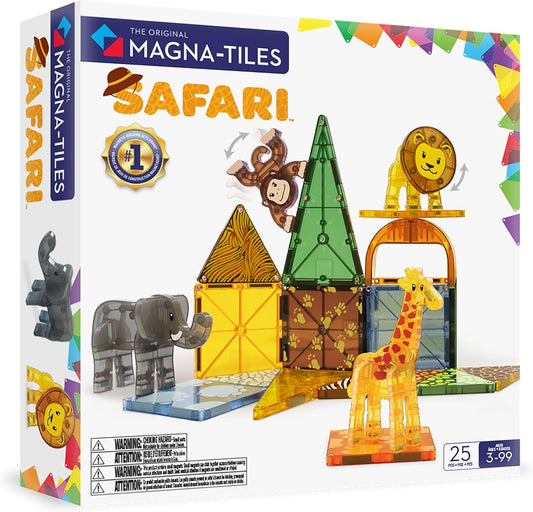 MAGNA-TILES Safari Animals 25-Piece Set