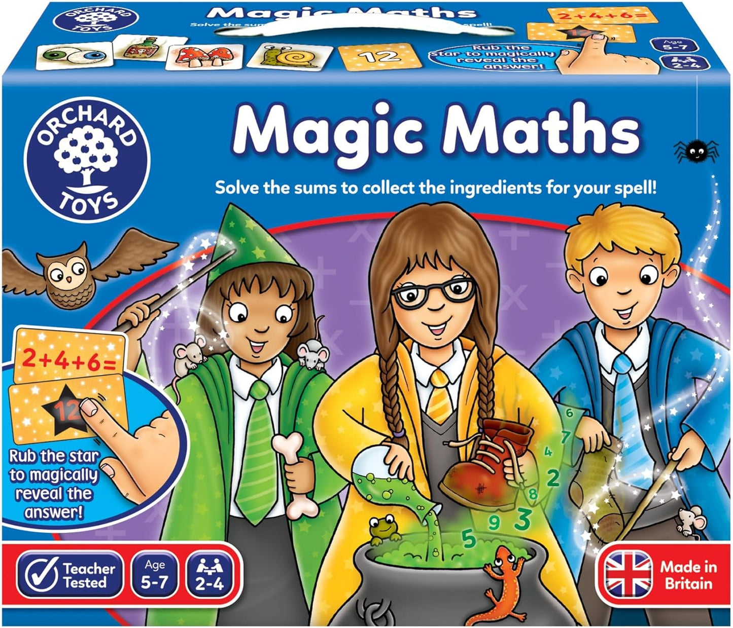 Orchard Toys Magic Maths , Magic Ink Reveals the Answer, Educational Maths Game