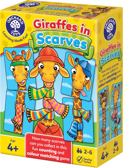 Orchard Toys Giraffes in Scarves Game, Fun Counting and Colour Educational Game