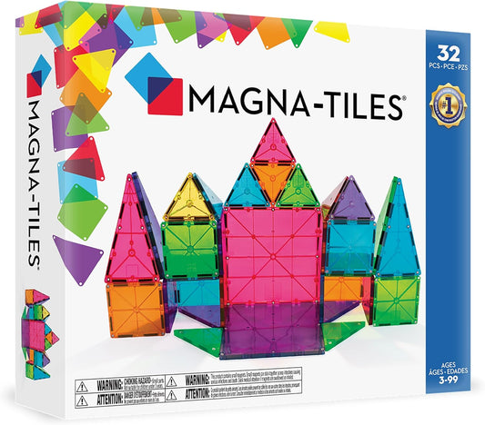 MAGNA-TILES Classic 32-Piece Magnetic Construction Set