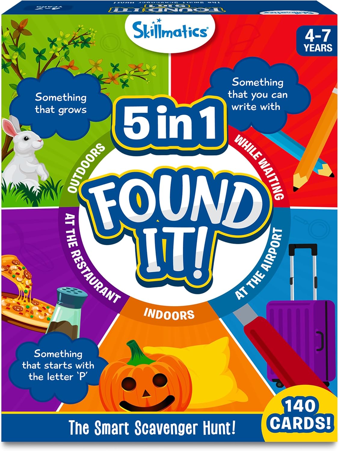 Skillmatics Scavenger Hunt Card Game - Found It 5 in 1 Megapack