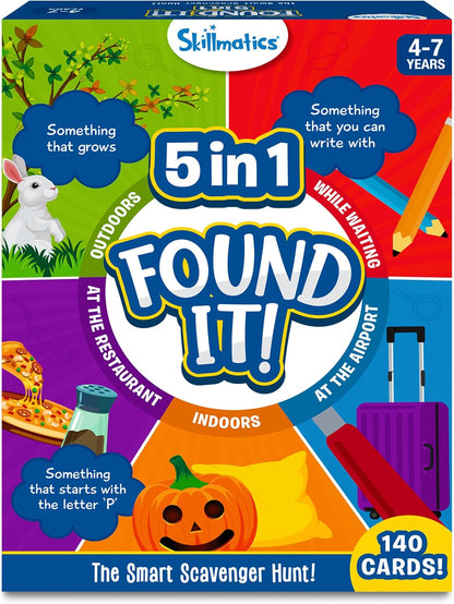 Skillmatics Scavenger Hunt Card Game - Found It 5 in 1 Megapack