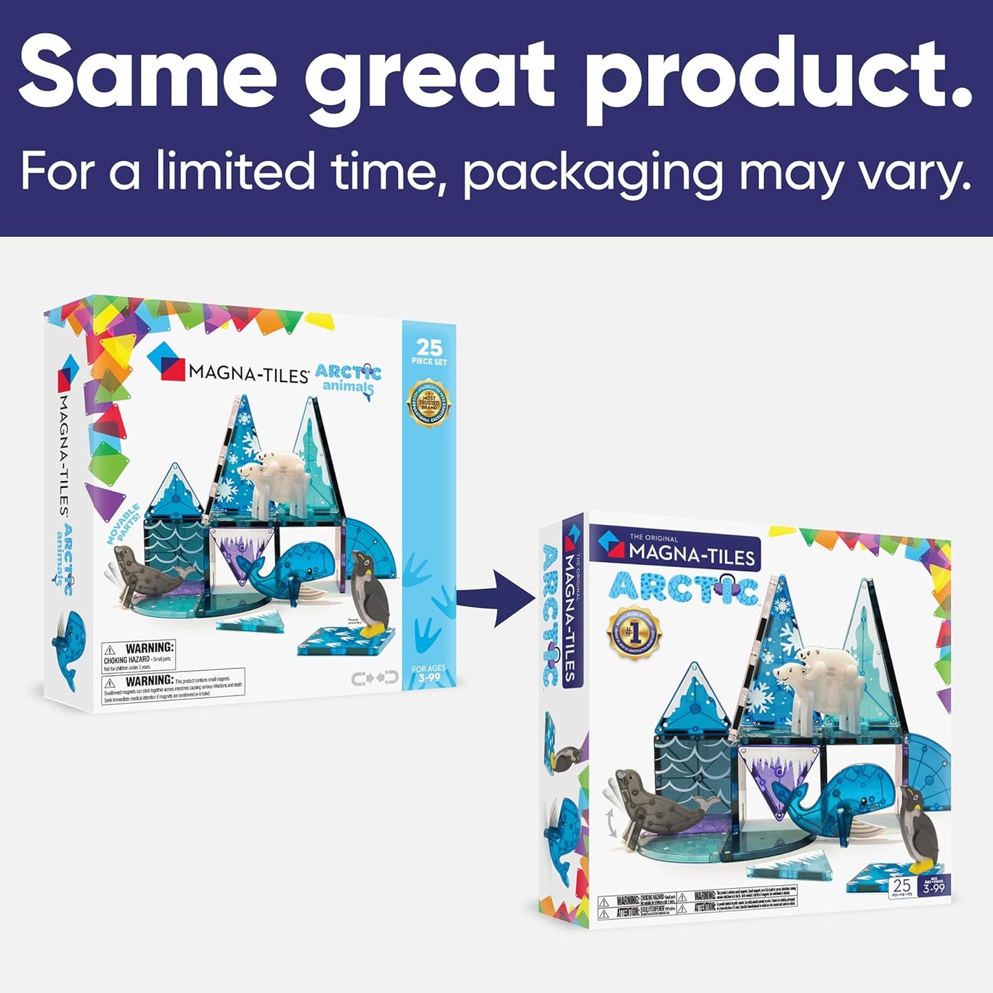 MAGNA-TILES Arctic Animals 25-Piece Set