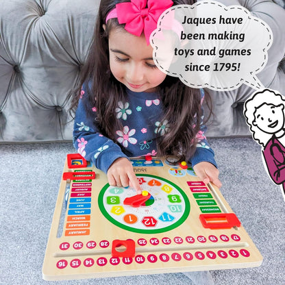 Jaques of London Learning Kids Calendar Clock