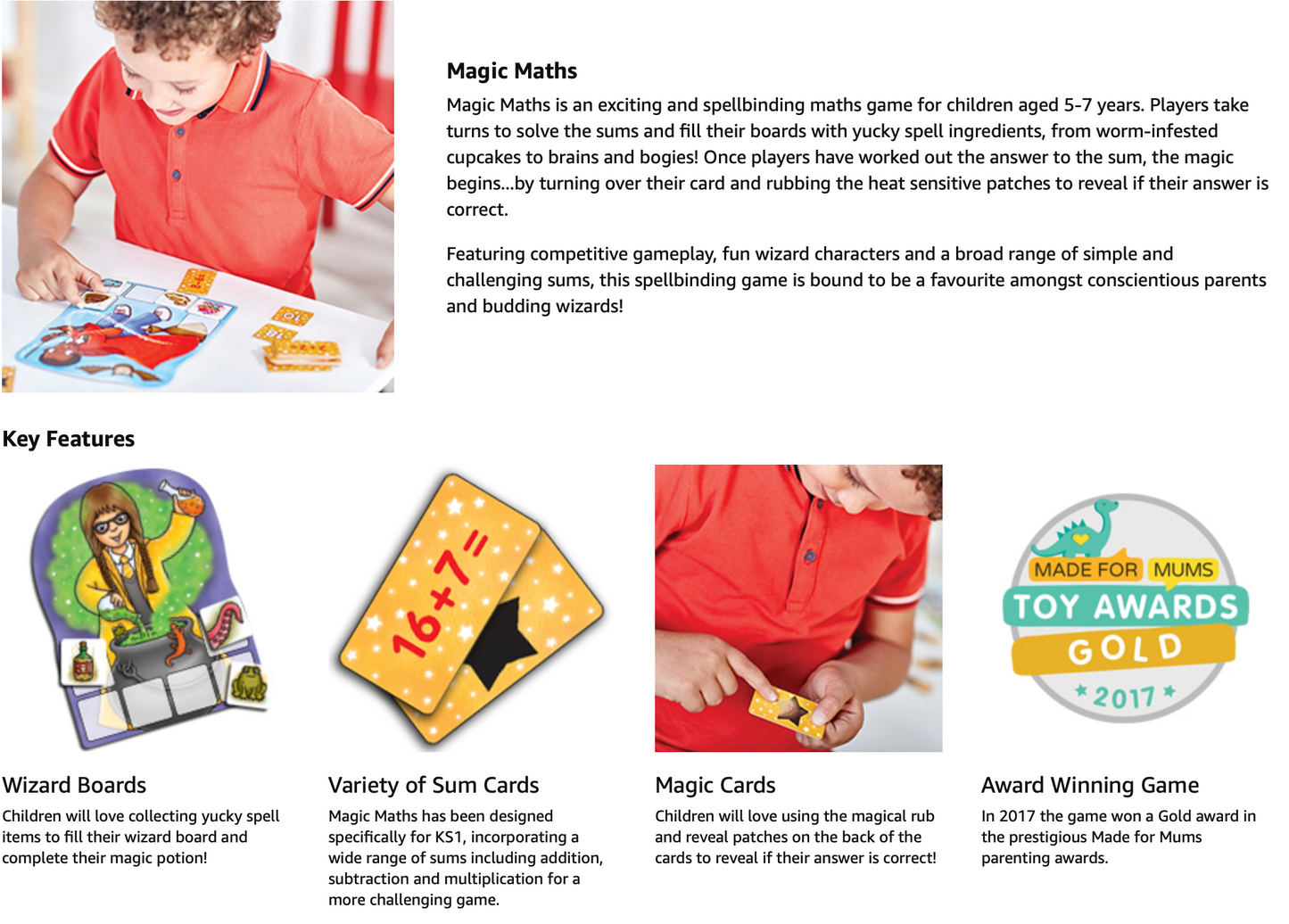 Orchard Toys Magic Maths , Magic Ink Reveals the Answer, Educational Maths Game