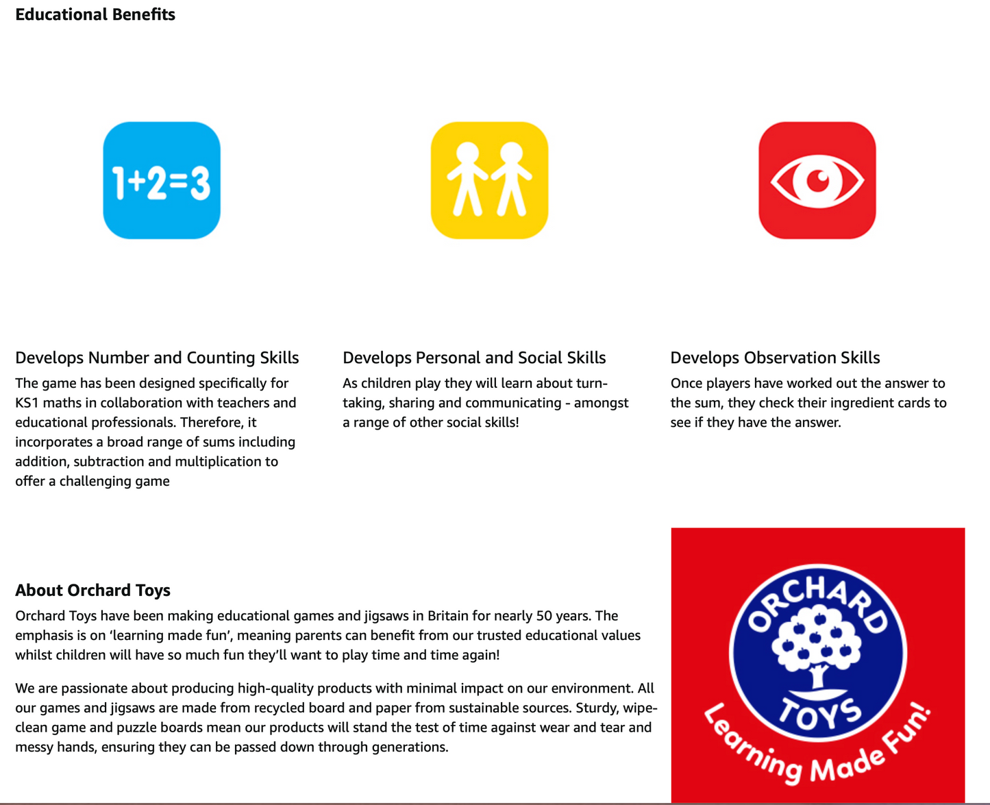 Orchard Toys Magic Maths , Magic Ink Reveals the Answer, Educational Maths Game